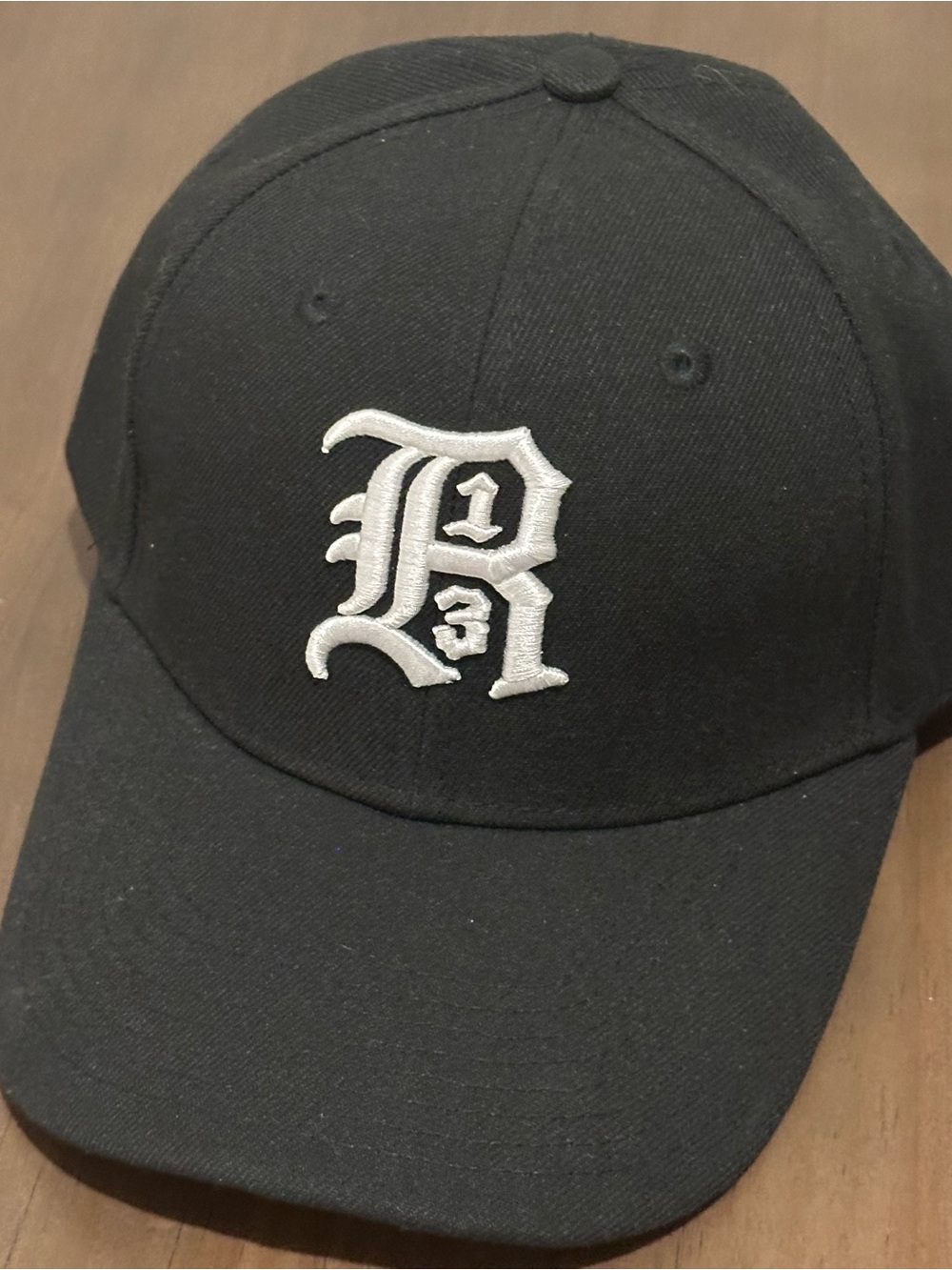 NWT R13 Unisex Cap with White Embroidered Monogram